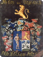 Vegesack'sches Wappen im schwedischen Ritterhaus